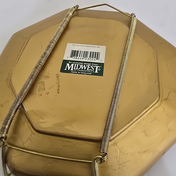 vintage 6.5 Inch Resin Trinket Tray MIDWEST OF CANNON FALLS Mid Century - Picture 9 of 11